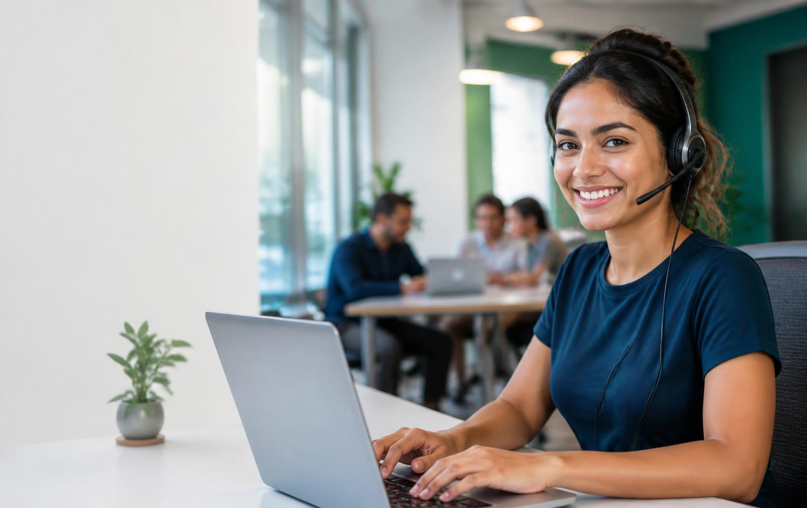 Profissional da BS Assessoria realizando atendimento online